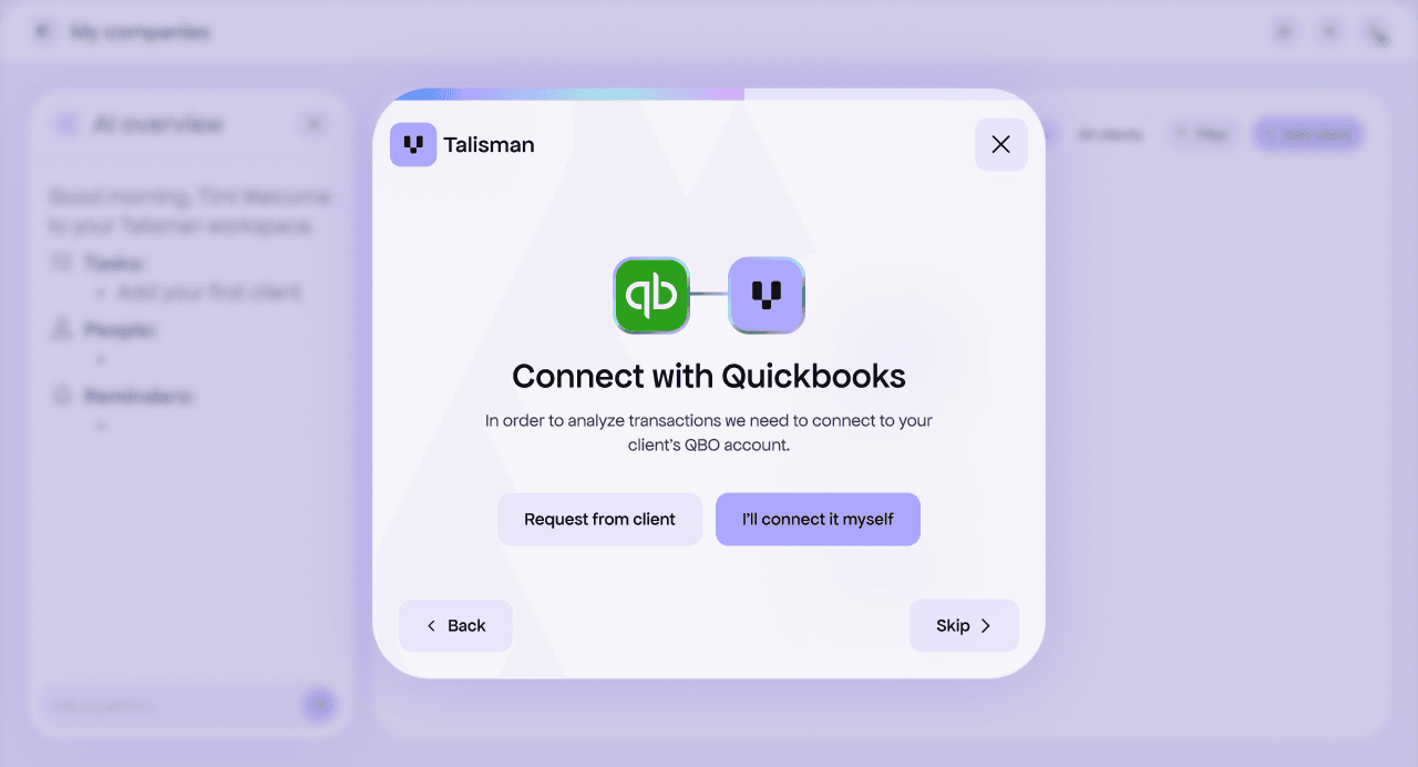 Connect with QuickBooks